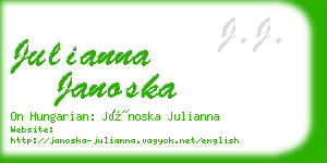 julianna janoska business card